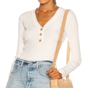 CITIZENS OF HUMANITY Scarlett Rib Henley Top